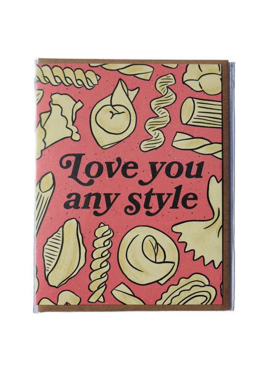 Pasta love card