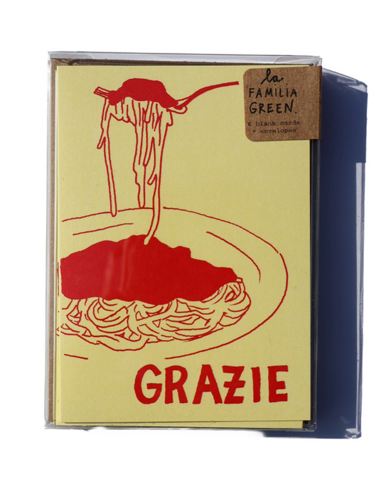 Grazie (Thank you) Greeting Card Box of 6